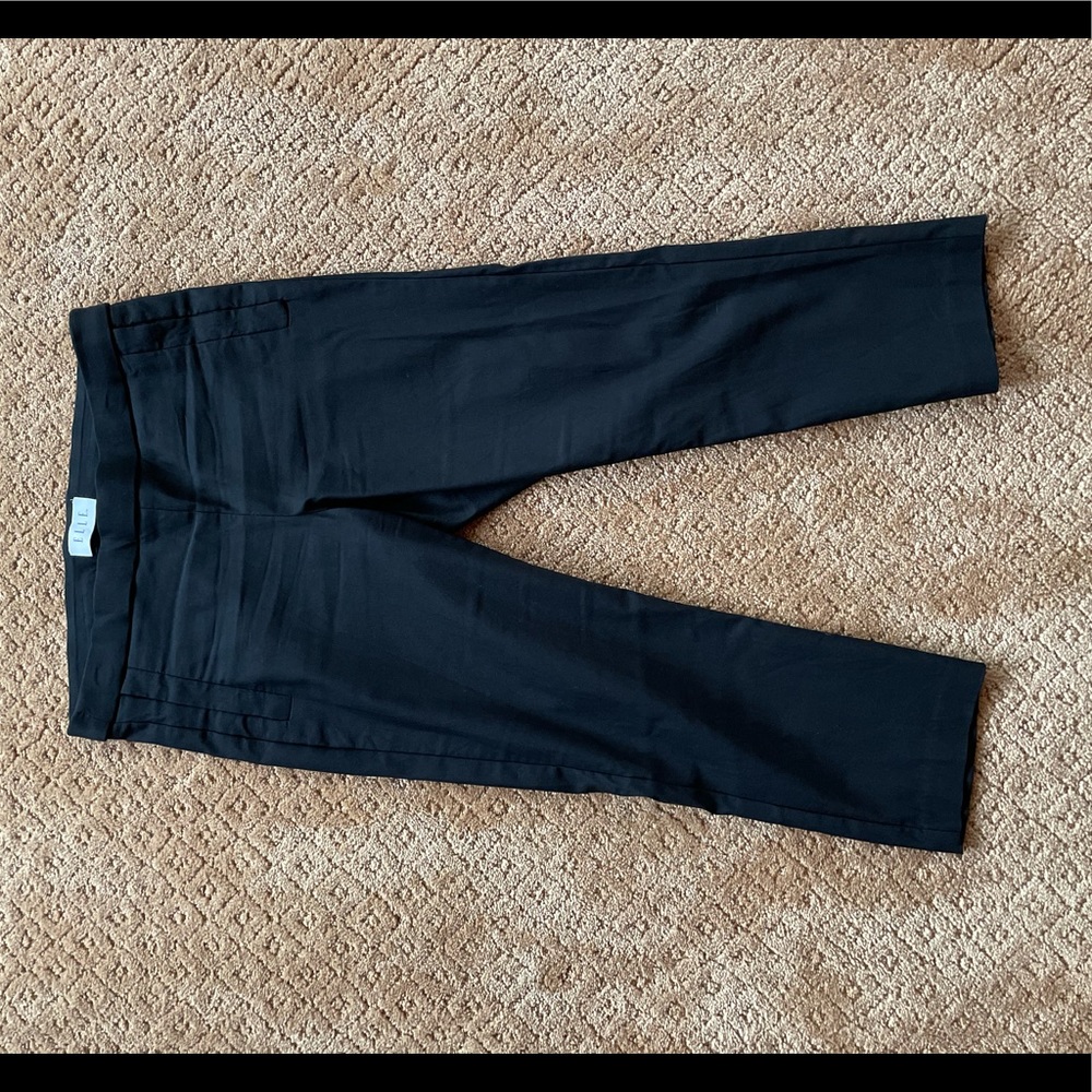 Black ankle dress pants